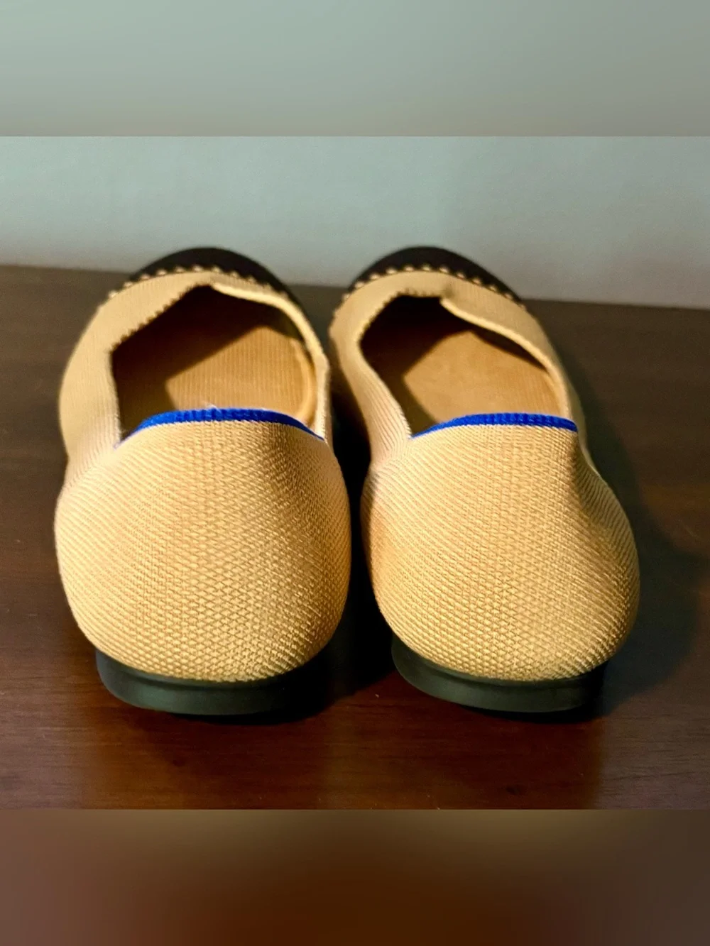 Rothy’s The Point Camel Captoe Knit Ballet Flats - size 7.5
